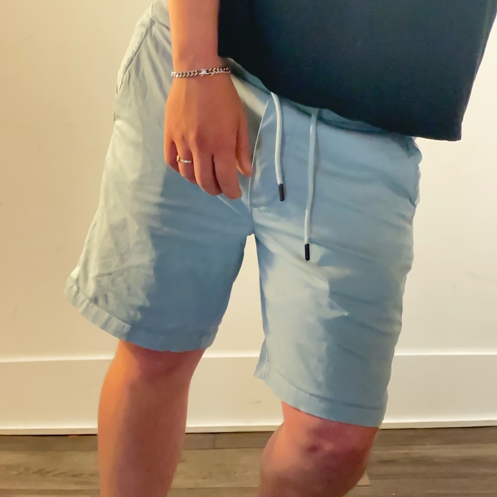 Short Zara light blue size M made in Bangladesh